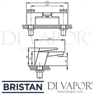Bristan MSAI BF SS Sail Bath Filler Tap Spare Parts